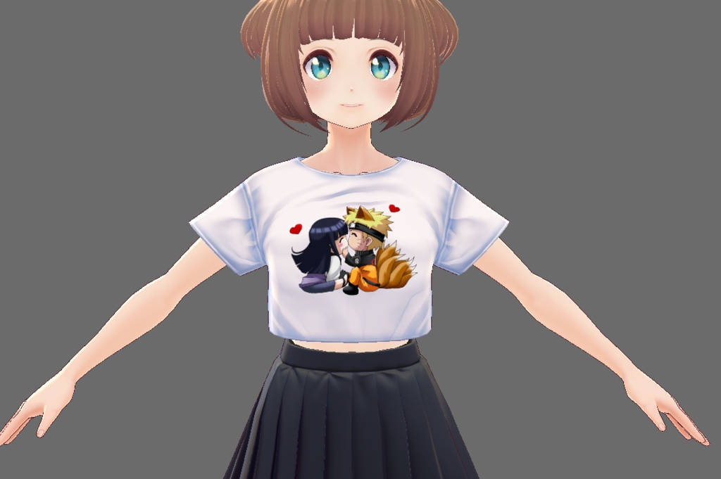 Cute Naruto Mini T-shirt for VRoid