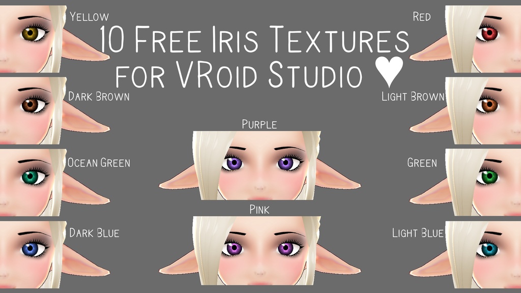 Free Eye Pack for VRoid Studio