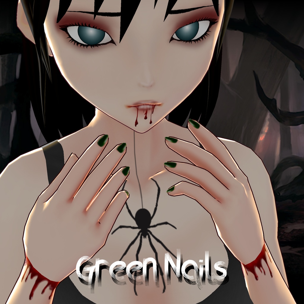 #6 ~ Free Bloody Nails for VRoid Studio