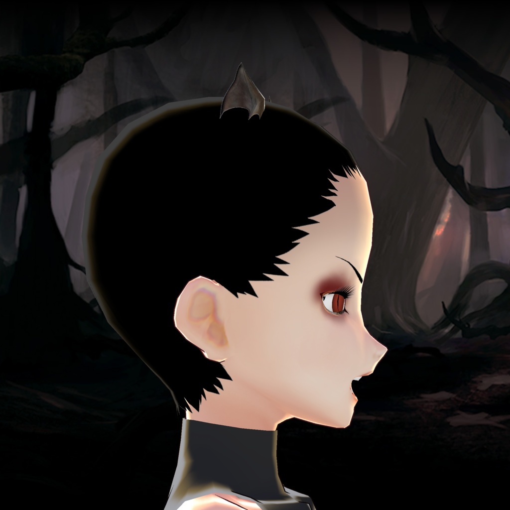 #9 ~ Free Bat Wings Hair for VRoid Studio