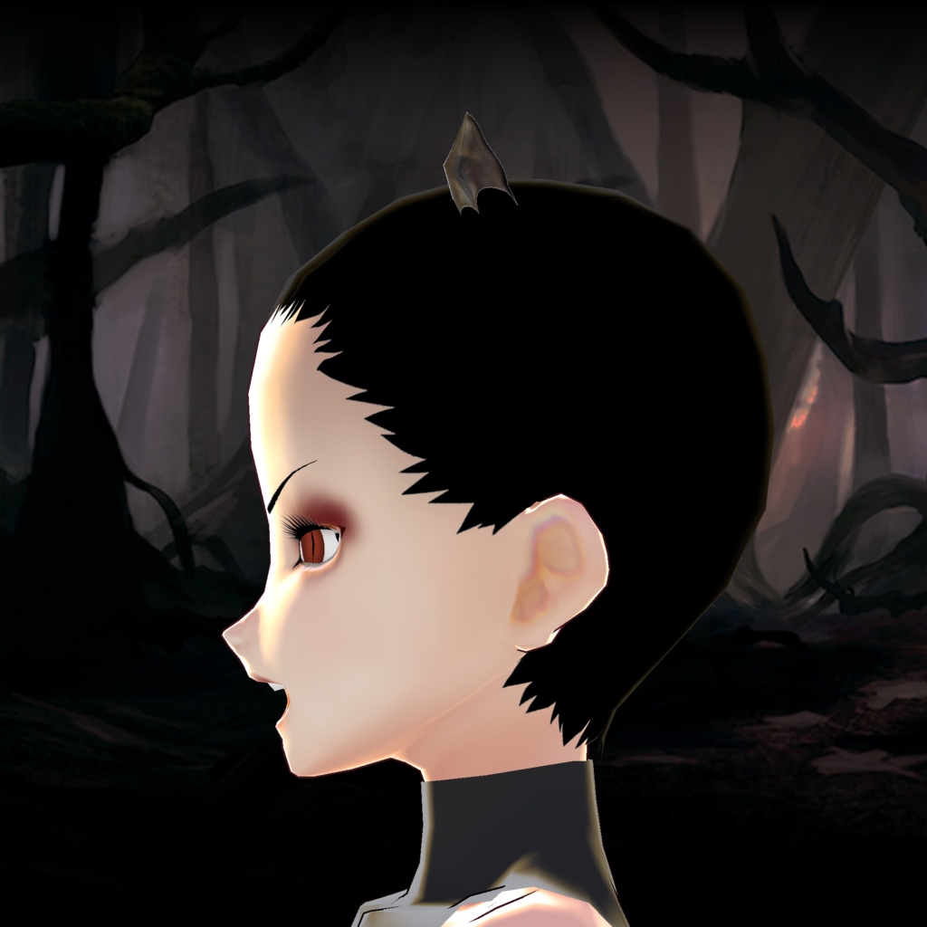 #9 ~ Free Bat Wings Hair for VRoid Studio