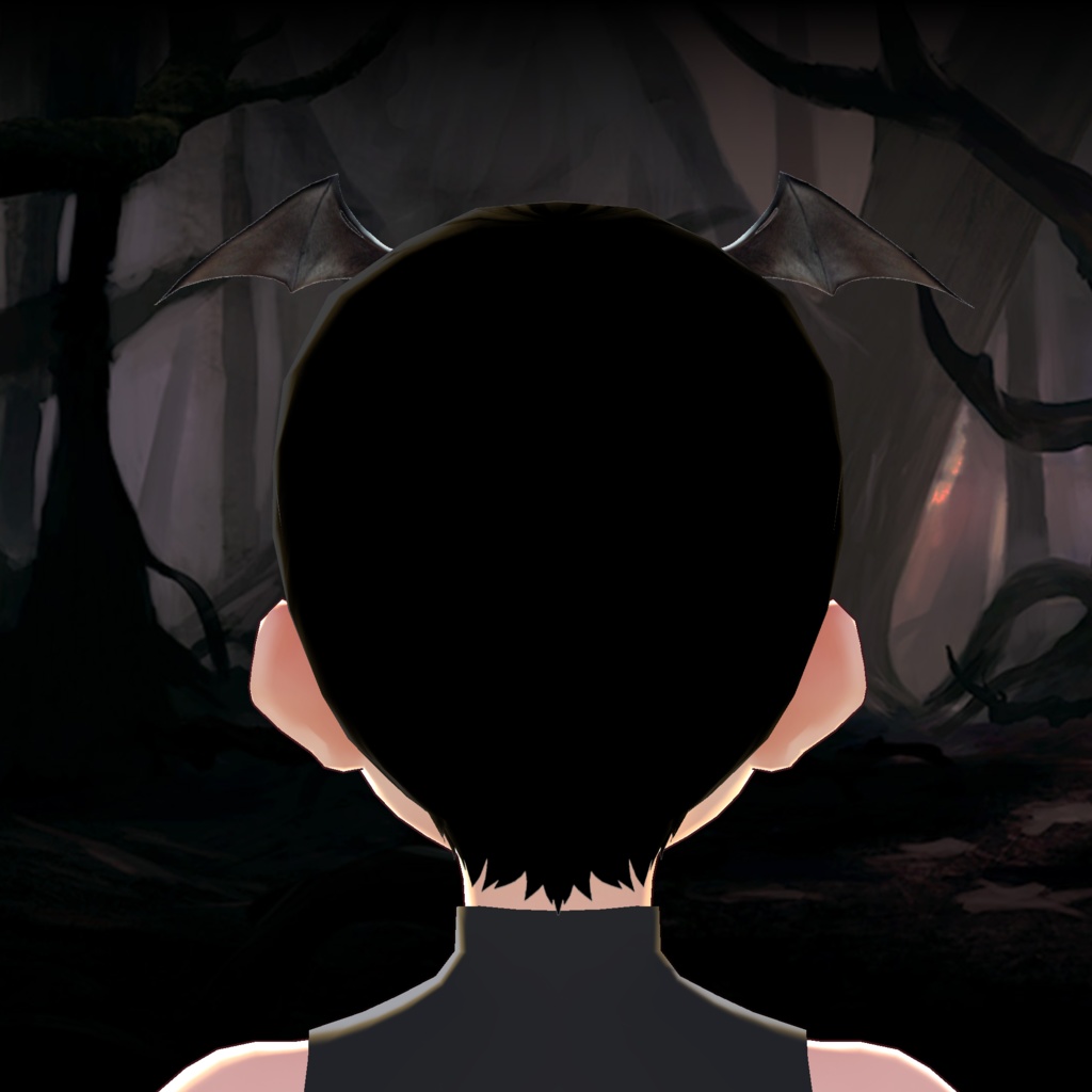 #9 ~ Free Bat Wings Hair for VRoid Studio