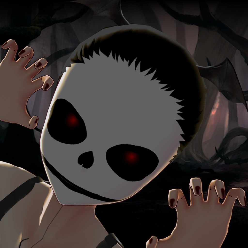 #13 ~ Free Skull Face Paint for VRoid Studio