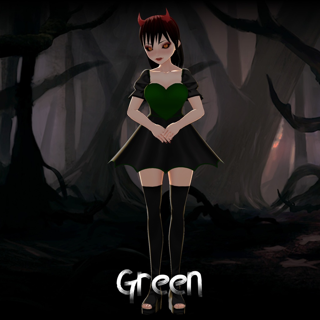 #21 ~ Free Devil Dress for VRoid Studio