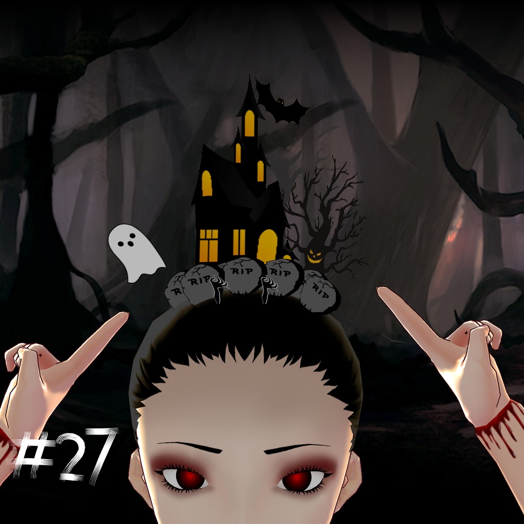#27 ~ Free Cemetery Hair Preset for VRoid Studio