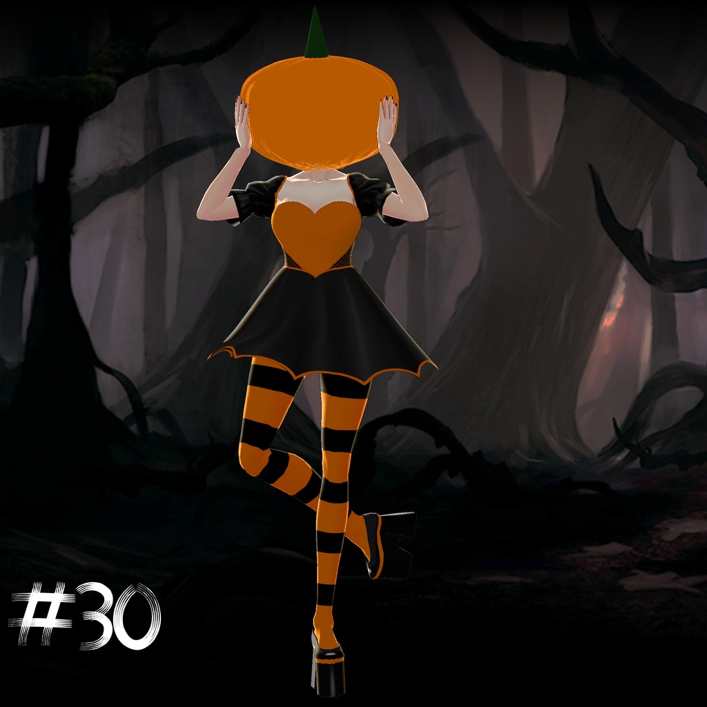 #30 ~ Free Pumpkin Outfit for VRoid Studio