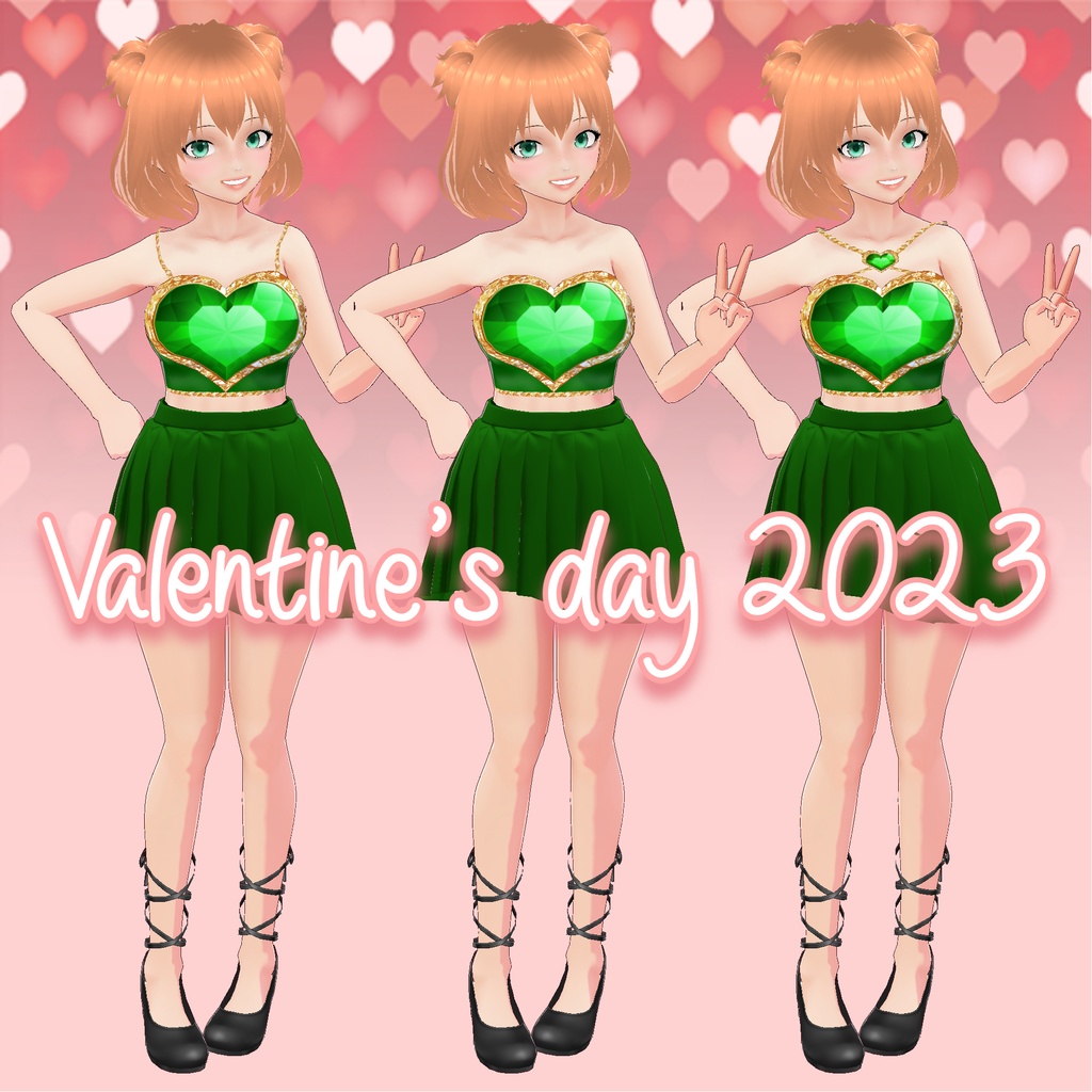 VRoid Valentine's Day 2023 ~ Heart Top ~ Free ♡