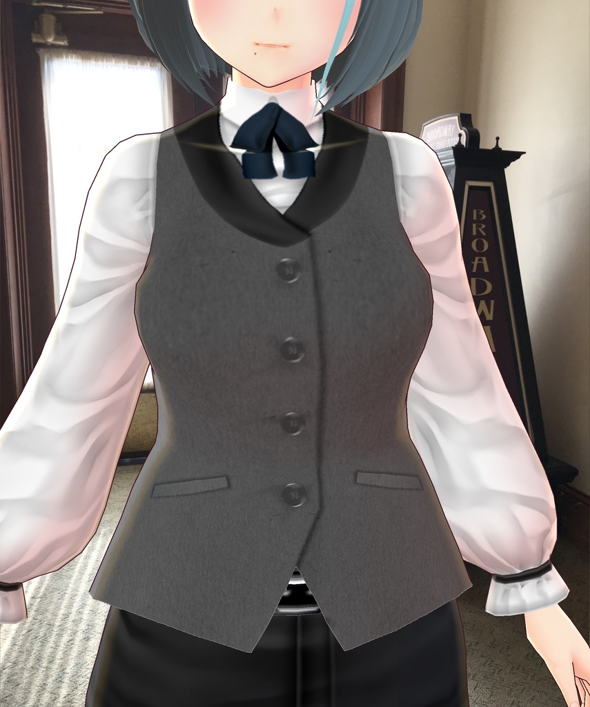 VRoid用バーテン風セット