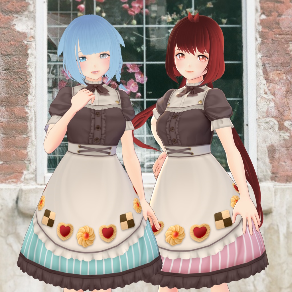 VRoid用洋菓子店のワンピース