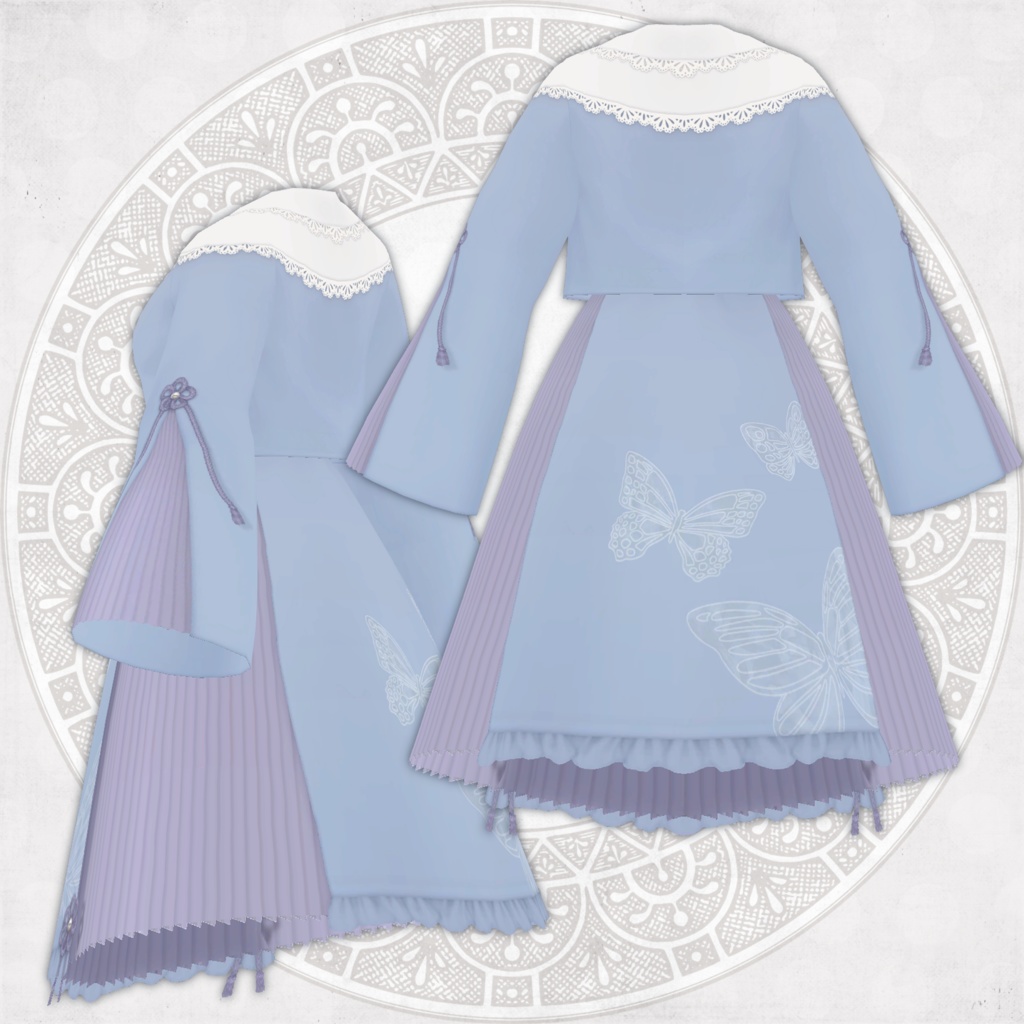 パステルアジアンコーデ【VRoid向けテクスチャ】