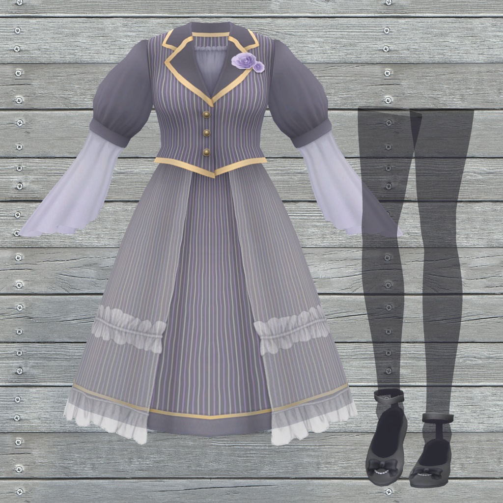 emnシックドレス【VRoid向けテクスチャ】