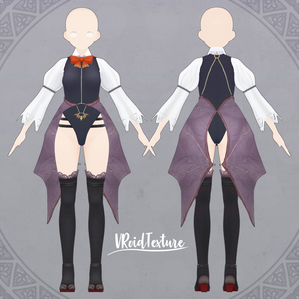 バットガールセットアップ【VRoid向けテクスチャ】