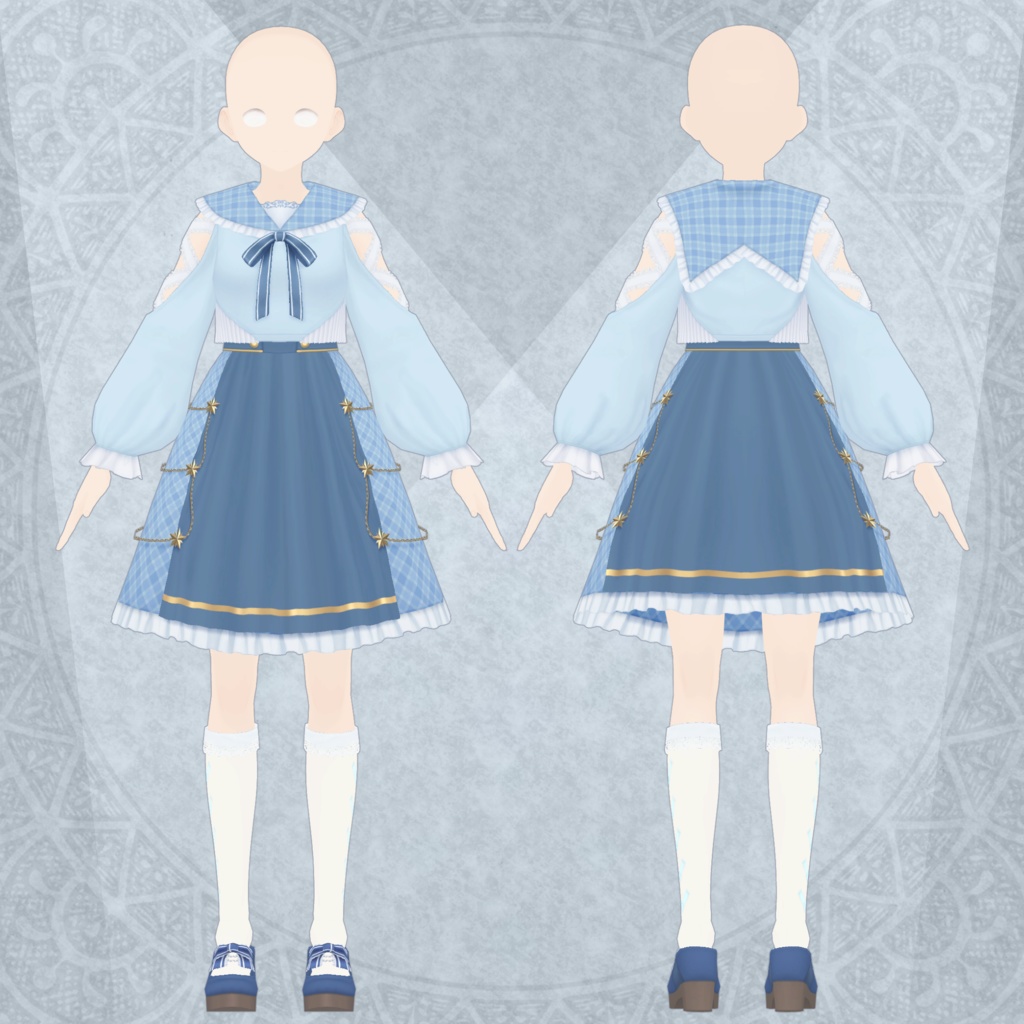 セーラーアイドルセットアップ【VRoid向けテクスチャ】