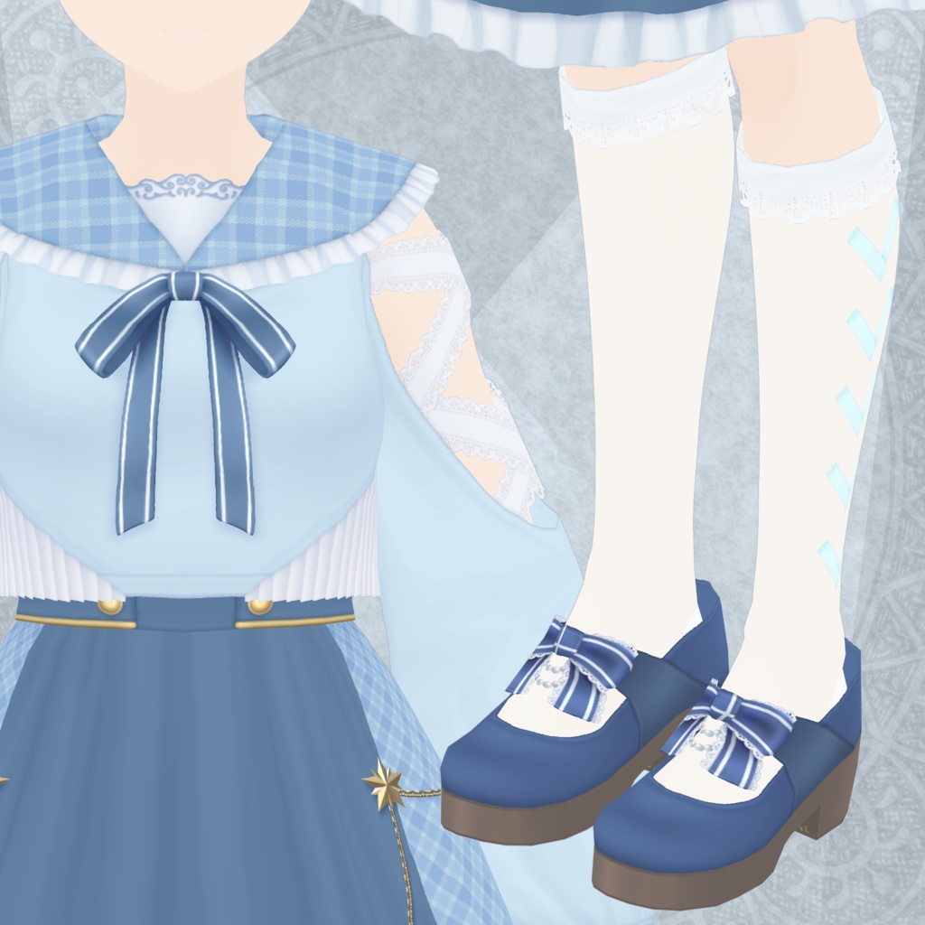 セーラーアイドルセットアップ【VRoid向けテクスチャ】