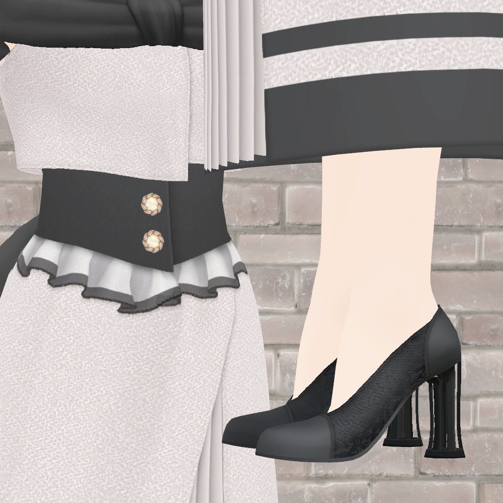 バッスル風モダンセットアップ【VRoid向けテクスチャ】