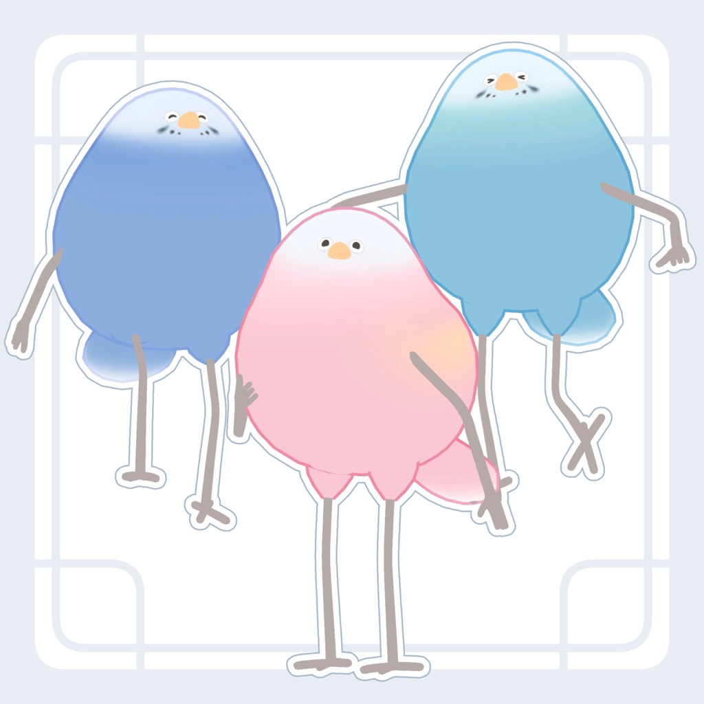 セキセイインコ＆アキクサインコテクスチャ【Bird/鳥専用】