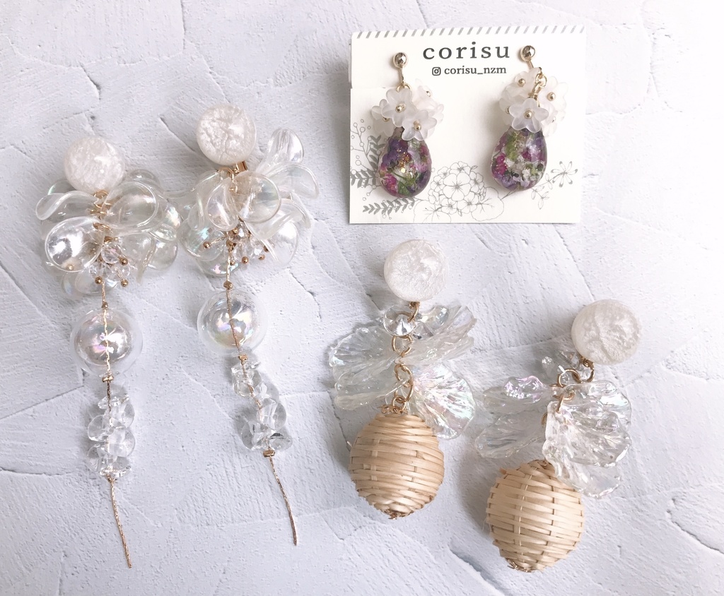 クリア素材のアクセサリー Corisu Booth