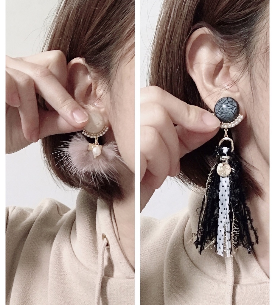 ロングタッセルandファーのアクセサリー♡
