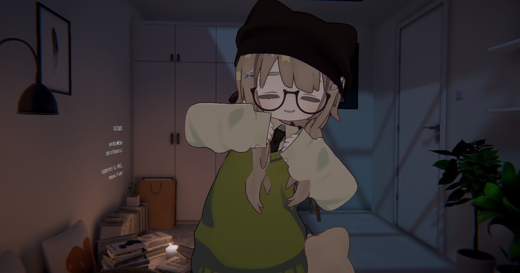 【キプフェル対応】ゆるめツインヘア【VRC向け】