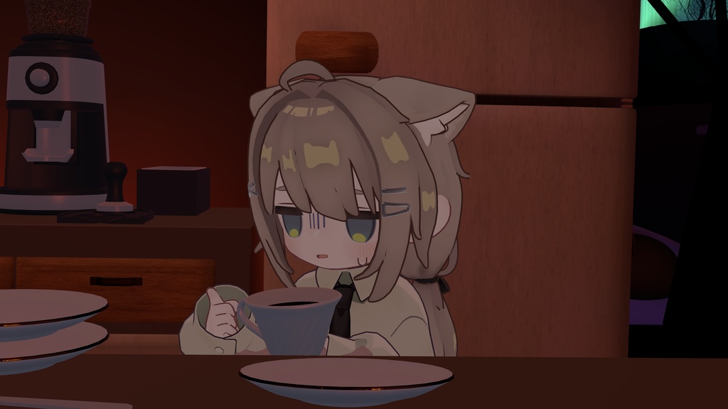 【キプフェル対応】ゆるめツインヘア【VRC向け】