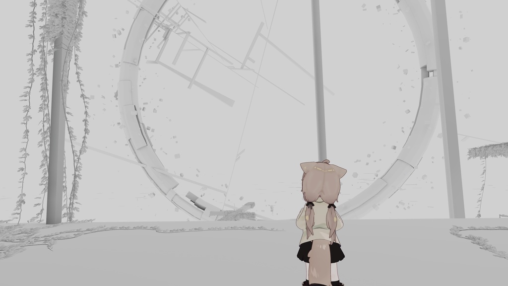 【キプフェル対応】ゆるめツインヘア【VRC向け】