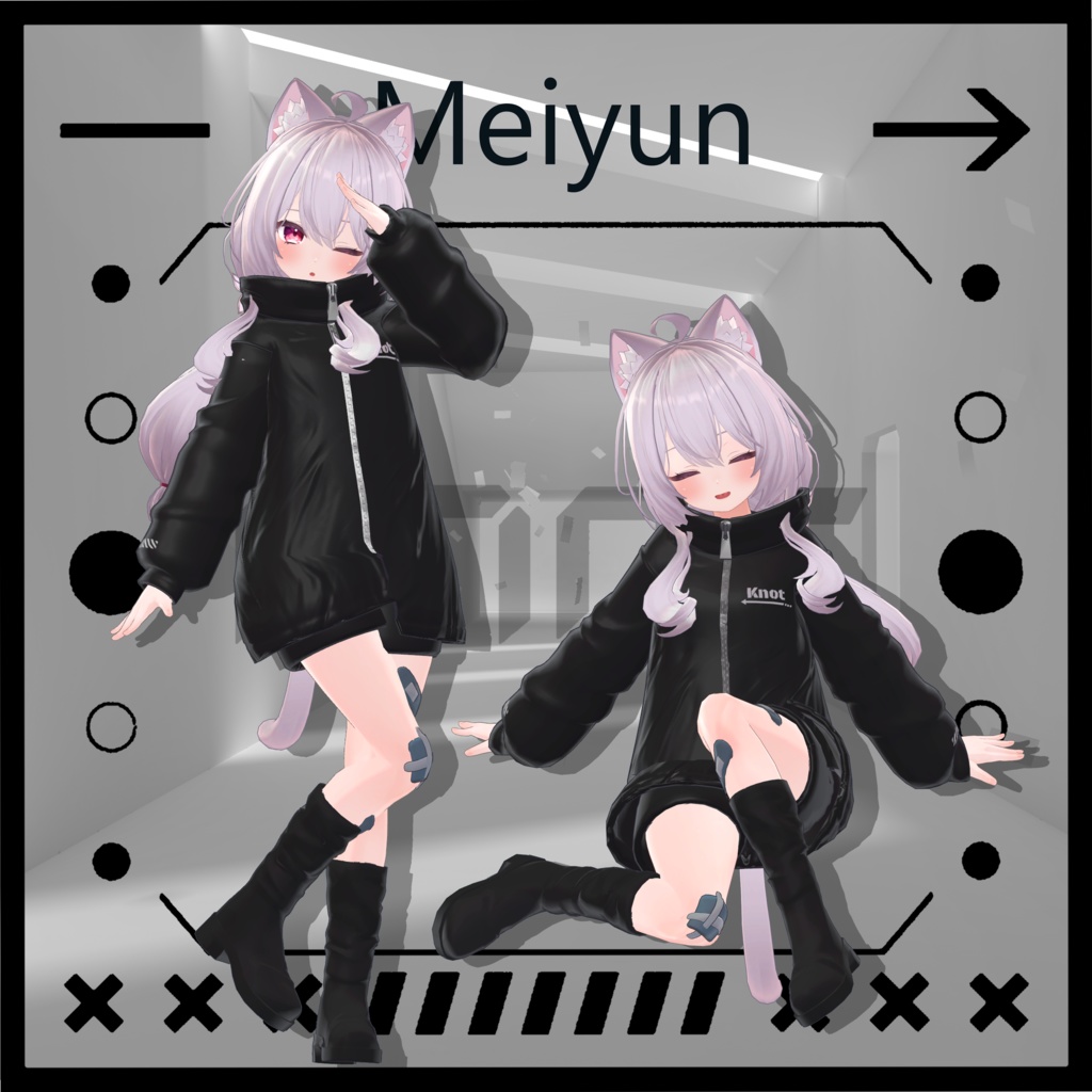 《19アバター対応》Knot『MA対応』【VRC向け衣装】