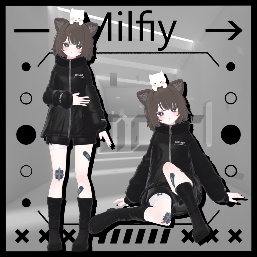 《19アバター対応》Knot『MA対応』【VRC向け衣装】