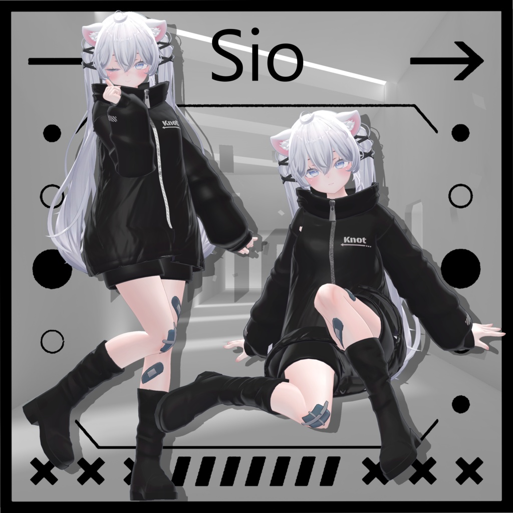 《19アバター対応》Knot『MA対応』【VRC向け衣装】