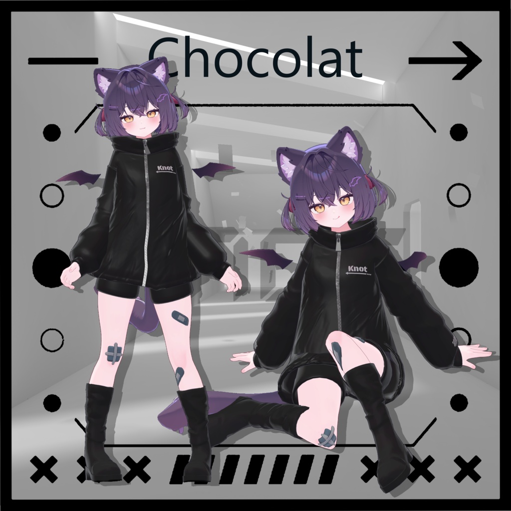 《19アバター対応》Knot『MA対応』【VRC向け衣装】