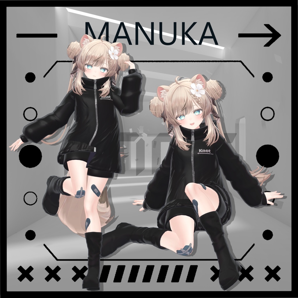 《19アバター対応》Knot『MA対応』【VRC向け衣装】