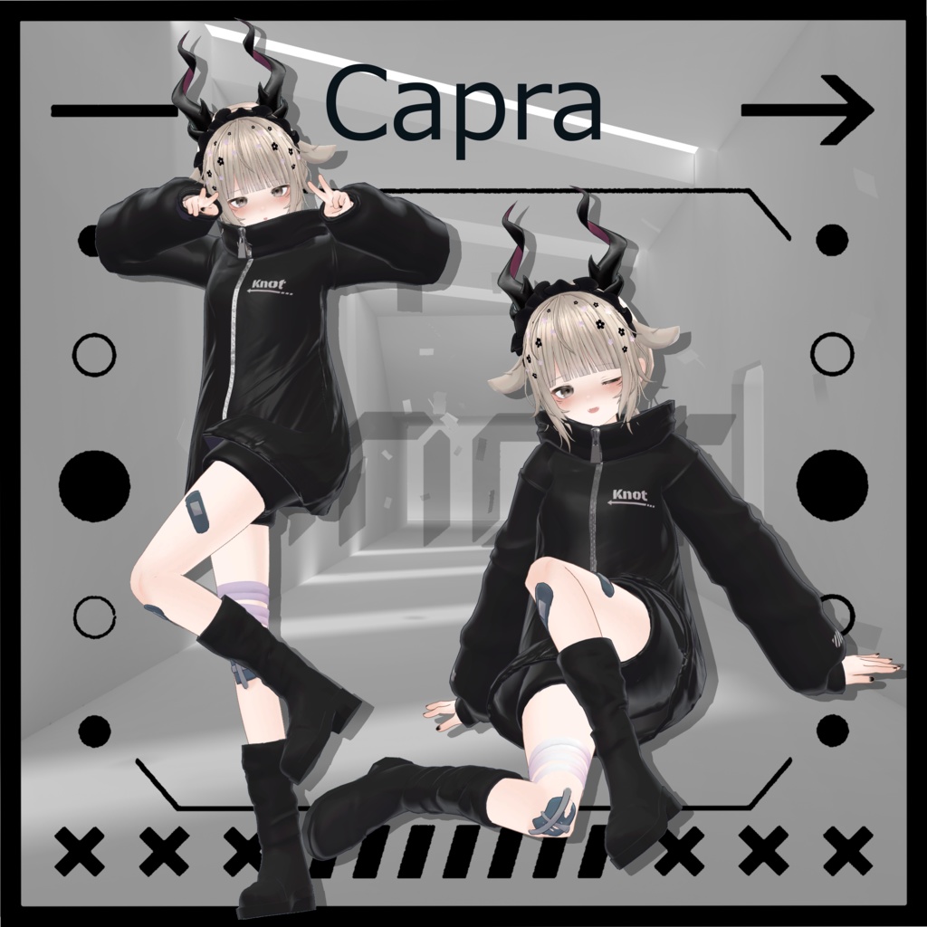 《19アバター対応》Knot『MA対応』【VRC向け衣装】