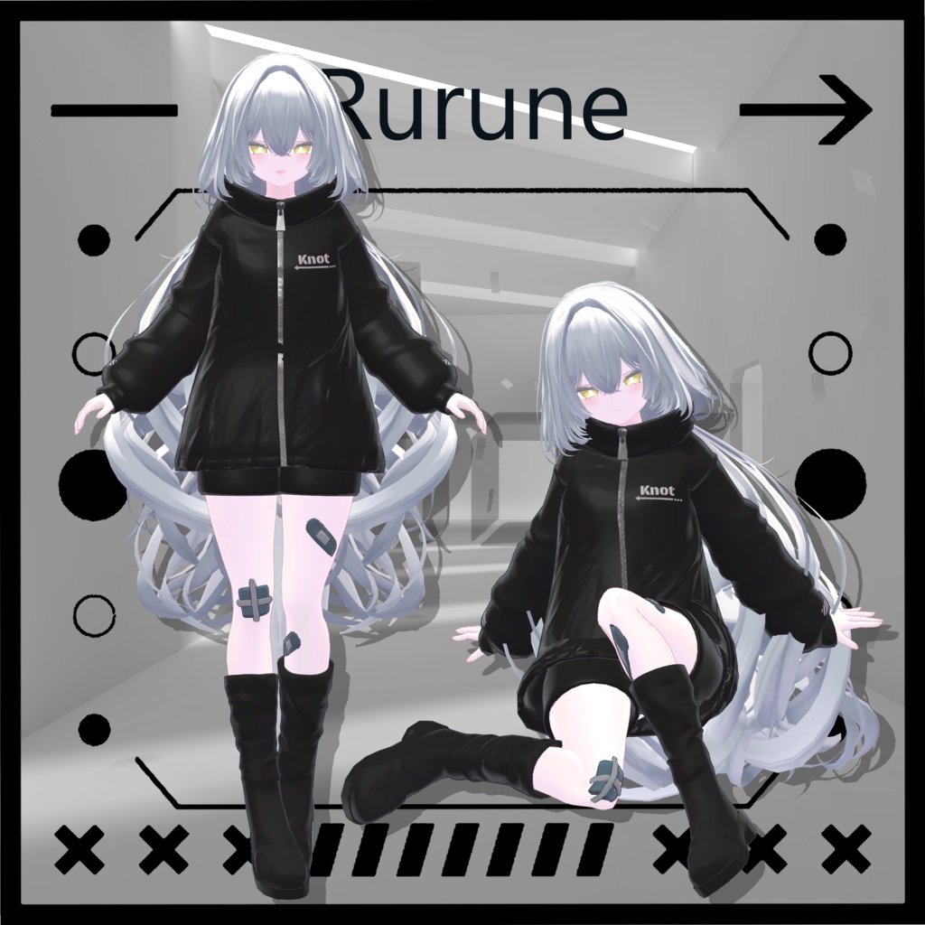 《19アバター対応》Knot『MA対応』【VRC向け衣装】