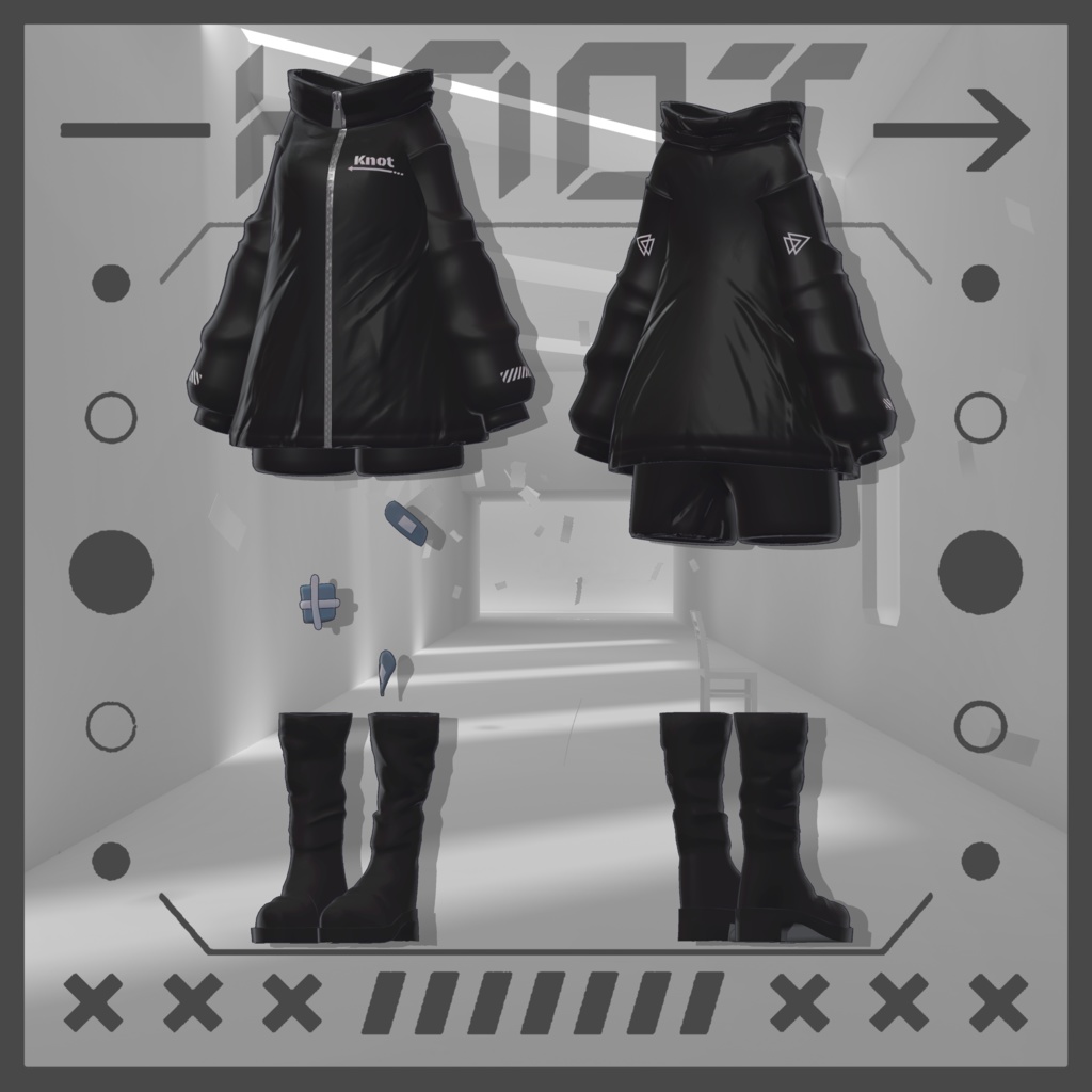 《19アバター対応》Knot『MA対応』【VRC向け衣装】