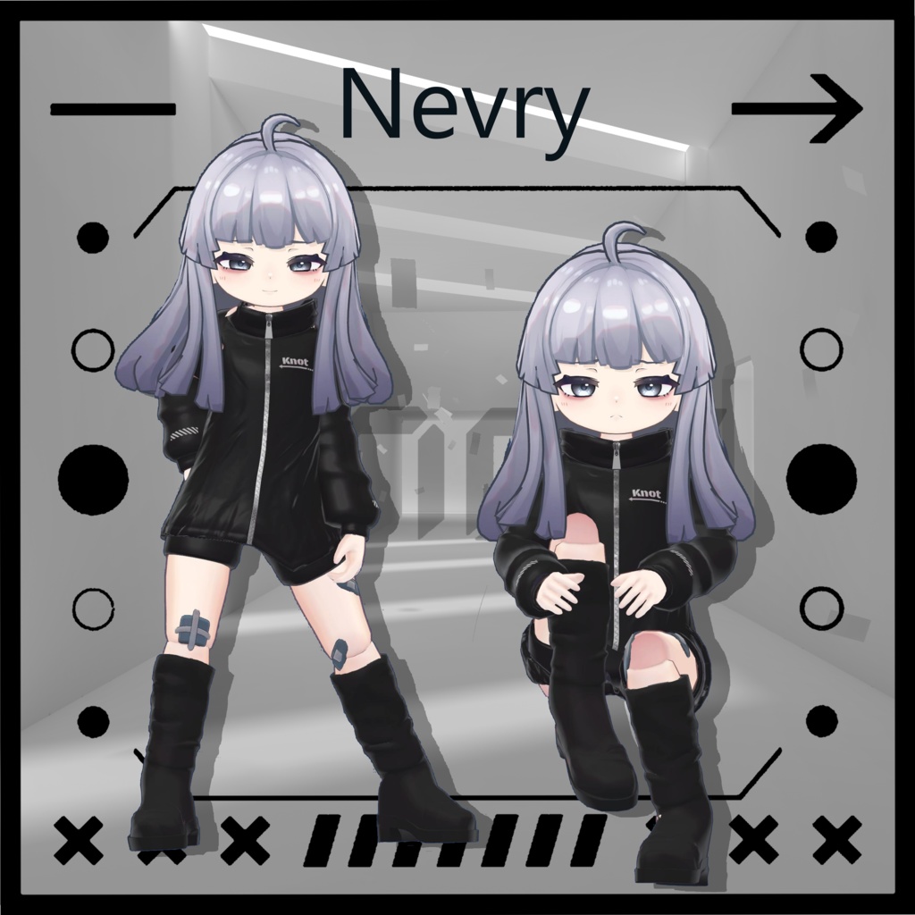 《19アバター対応》Knot『MA対応』【VRC向け衣装】