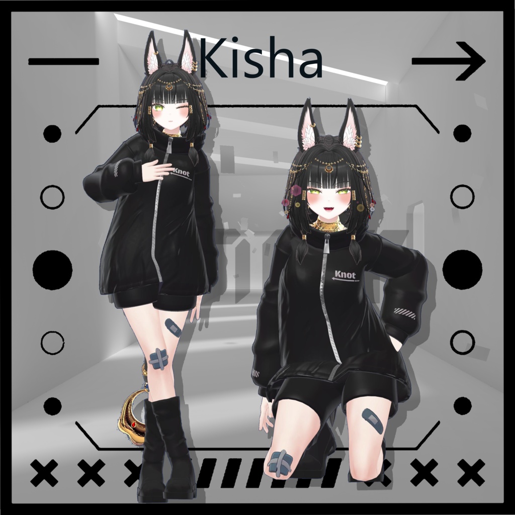 《19アバター対応》Knot『MA対応』【VRC向け衣装】