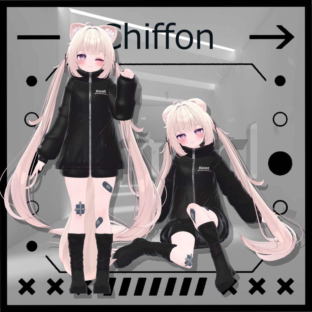 《19アバター対応》Knot『MA対応』【VRC向け衣装】