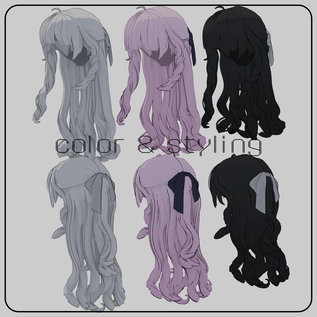 【Lapwing専用】Loose Curl Half-Up
