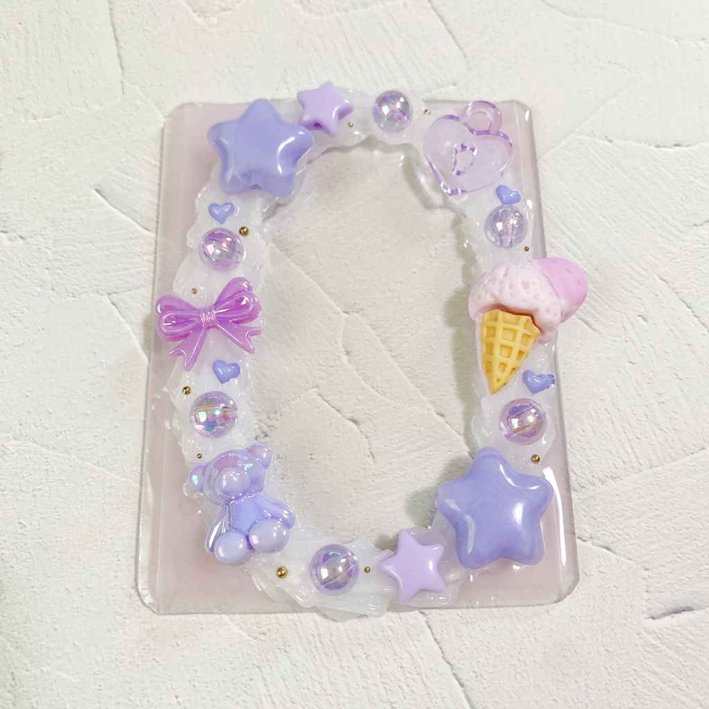 【B8】ホイップデコ トレカケース 硬質ケース パープル