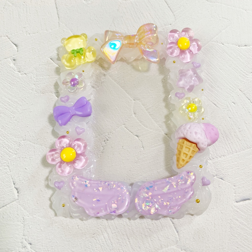 【B8】ホイップデコ トレカケース 硬質ケース パープル 紫