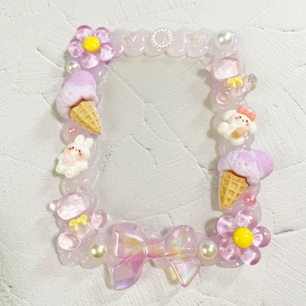 【B8】ホイップデコ トレカケース 硬質ケース パープル