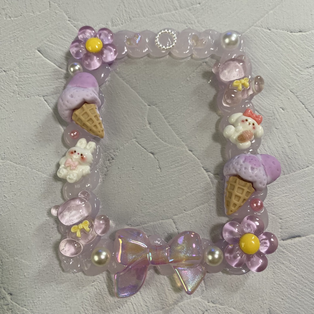 【B8】ホイップデコ トレカケース 硬質ケース パープル