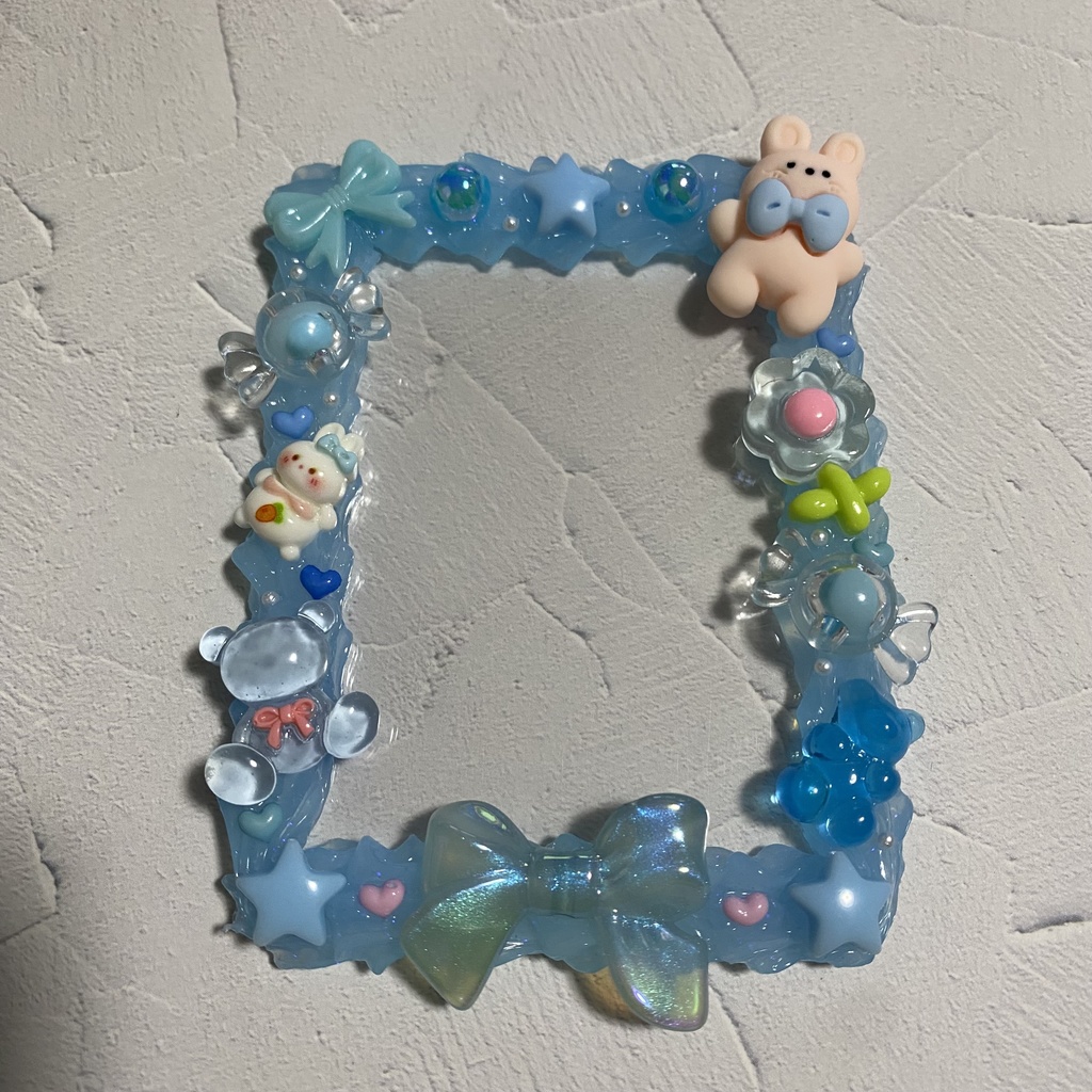 【B8】ホイップデコ トレカケース 硬質ケース 水色 ブルー