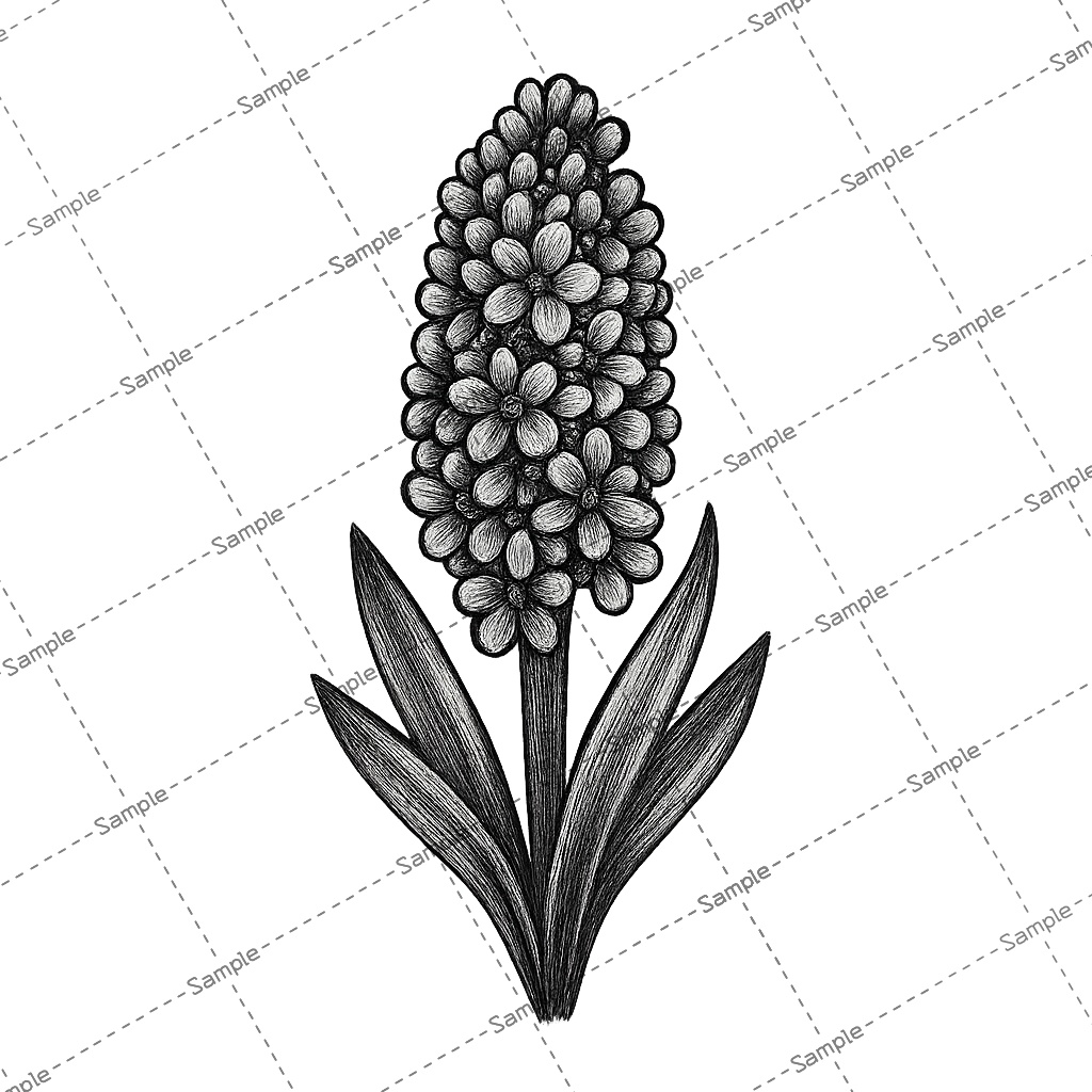 Tattoo No.04 ヒヤシンス 2色