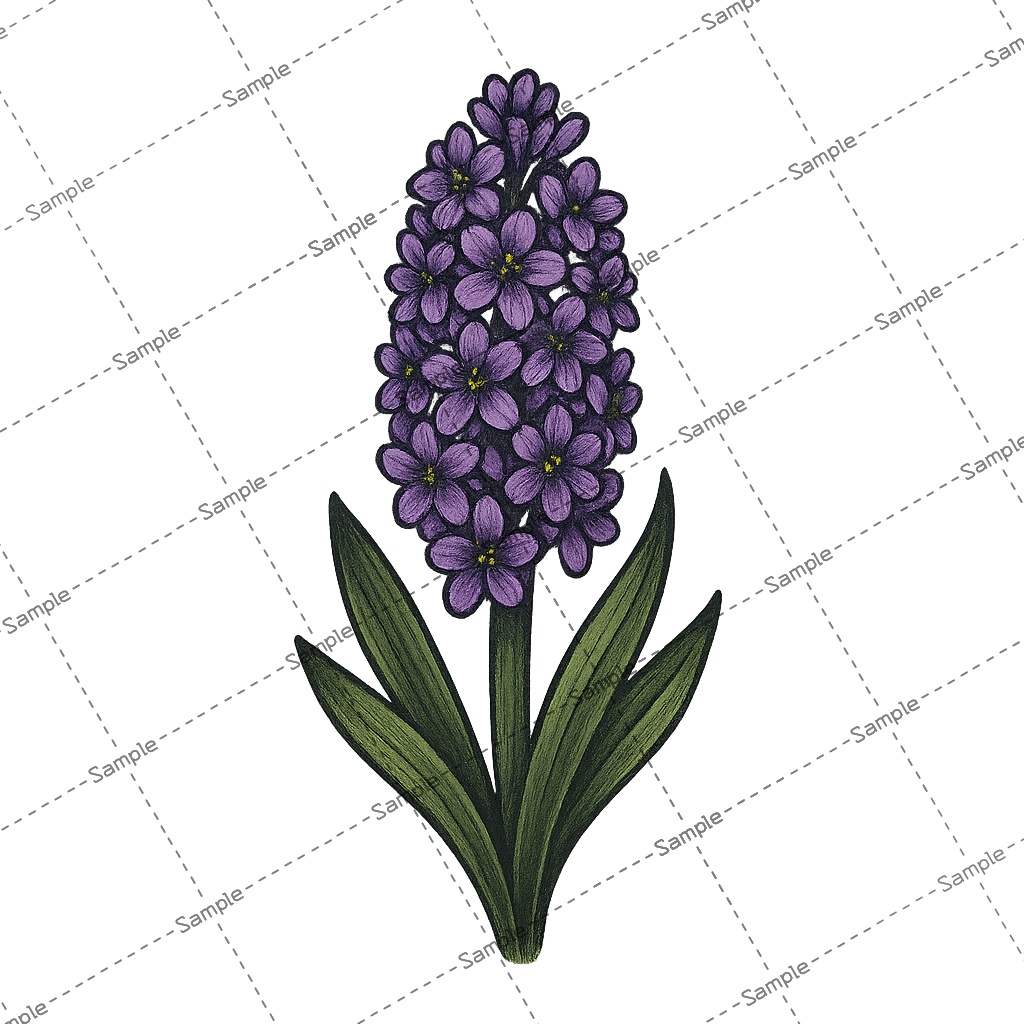 Tattoo No.04 ヒヤシンス 2色