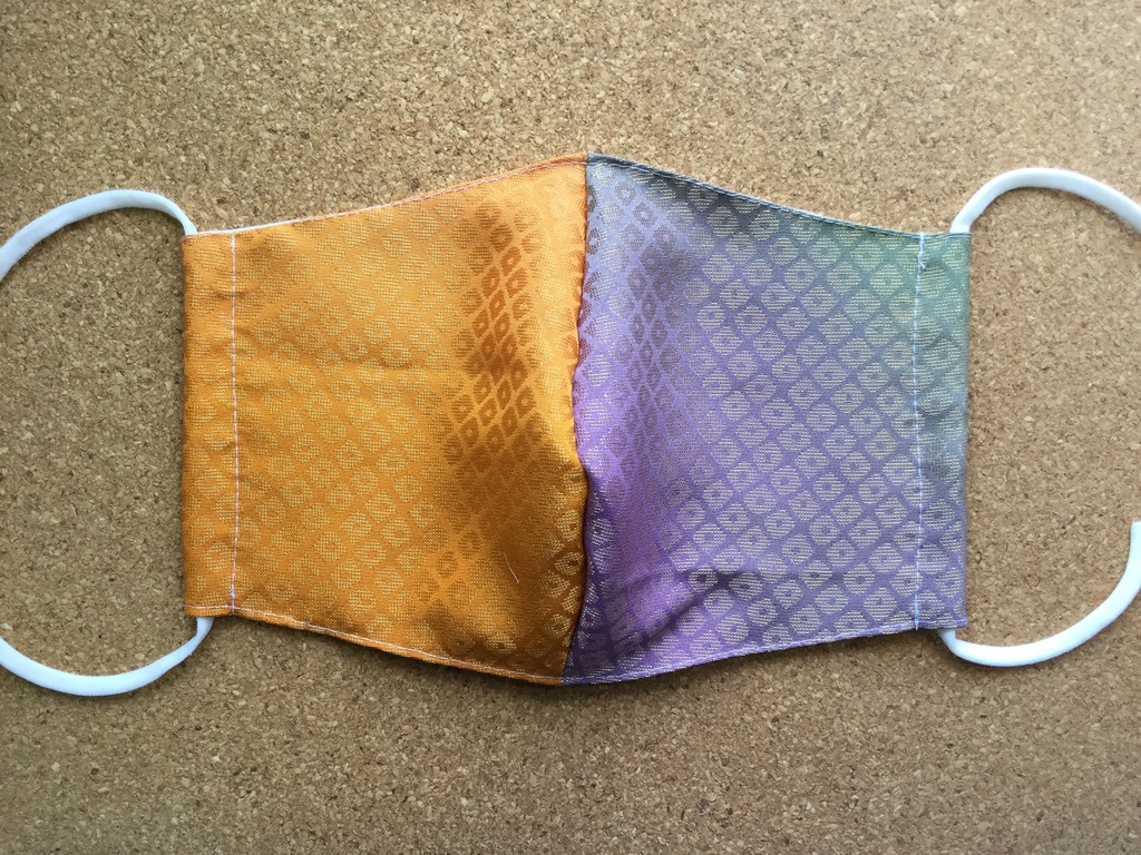 和装マスク(グレー・ピンク)