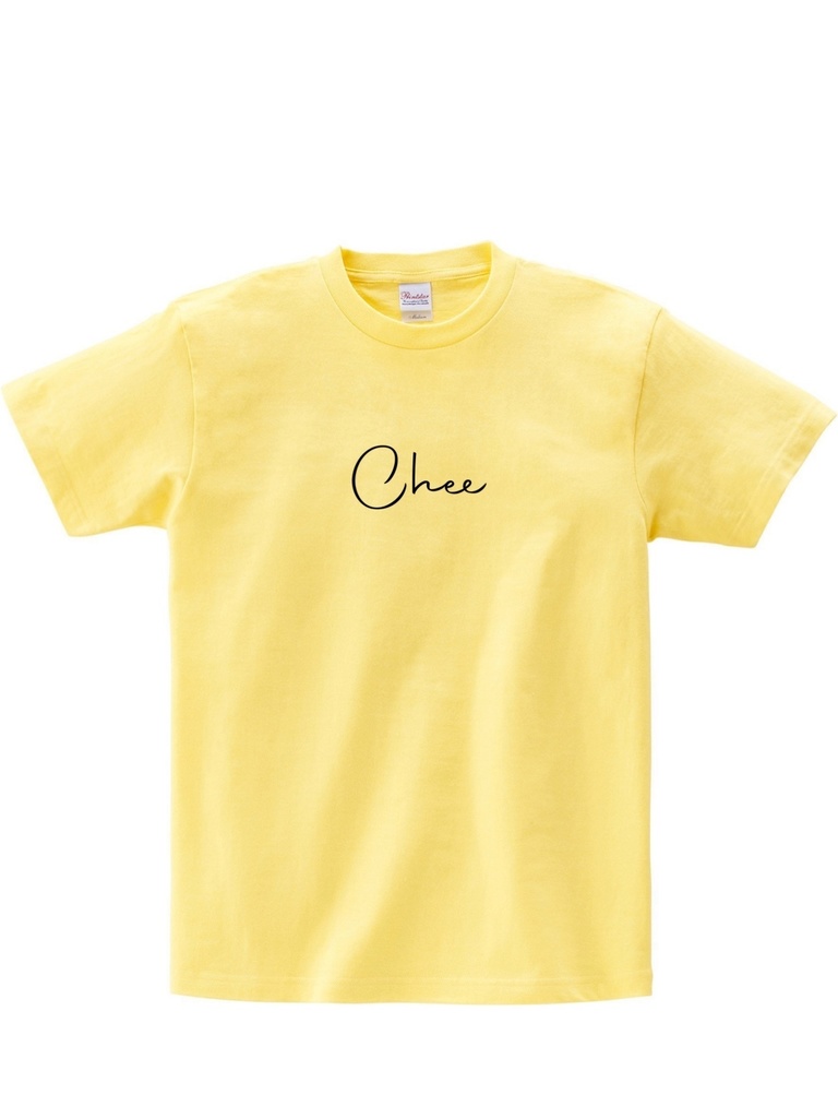 CheeロゴTシャツ(ライトイエロー)