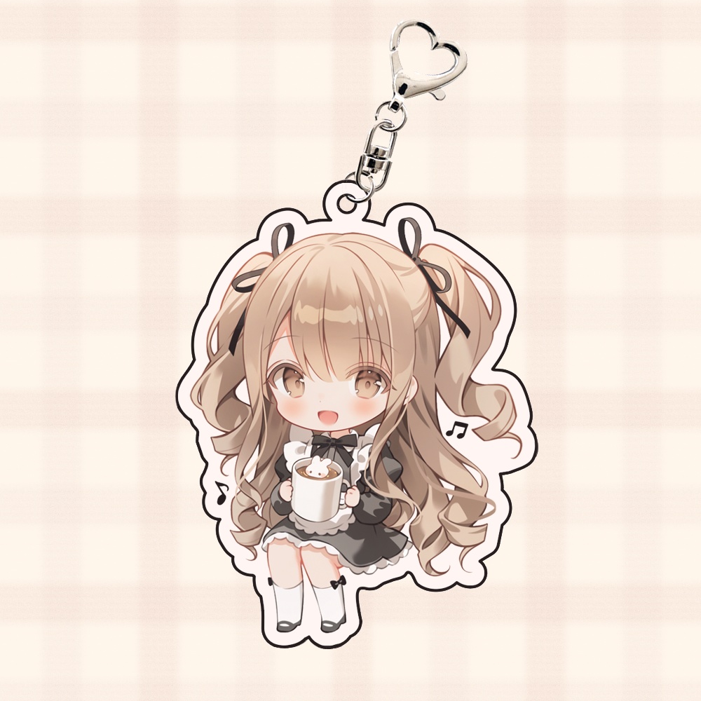 ルナココアアクリルキーリング