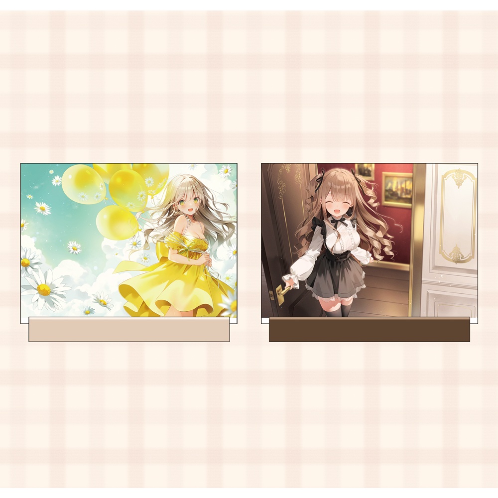アクリルフレームスタンド [ウッド台座付き] 