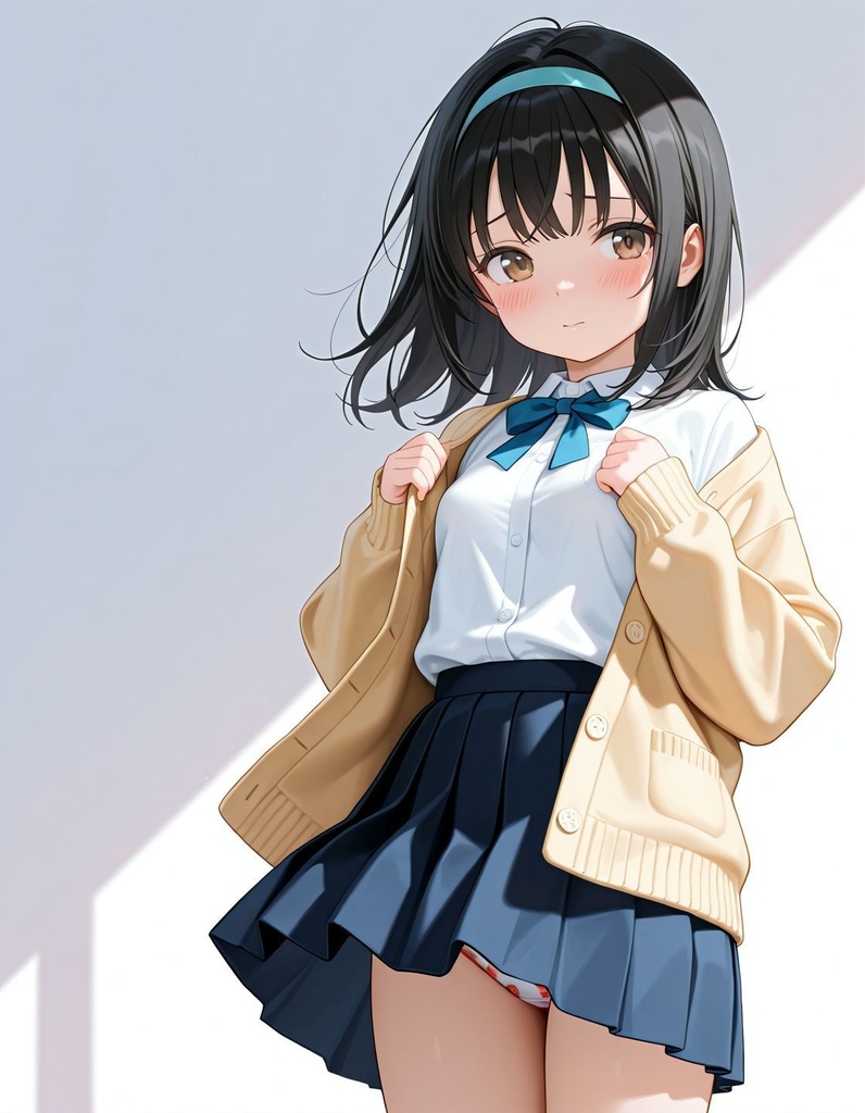 今日は、これしかなかったの💢、ブラもお揃いなんだよ