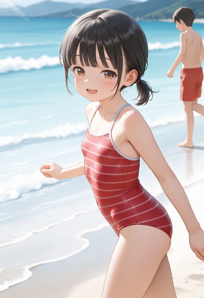 昭和の海辺少女